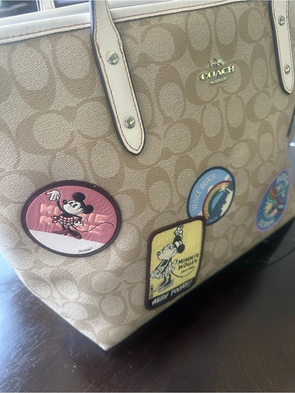 Coach tote beige